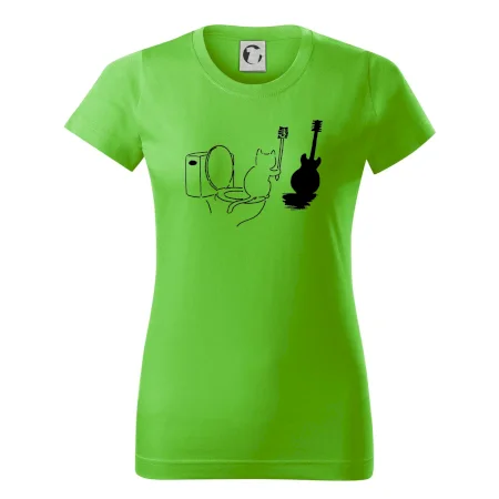Mačka a gitara WC