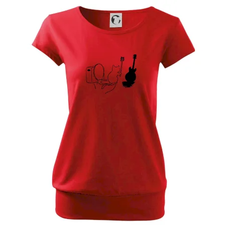 Mačka a gitara WC