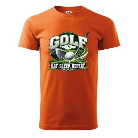 Golfová palica s loptičkou eat sleep repeat