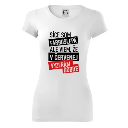 Síce som farboslepá, ale viem, že v červenej vyzerám dobre