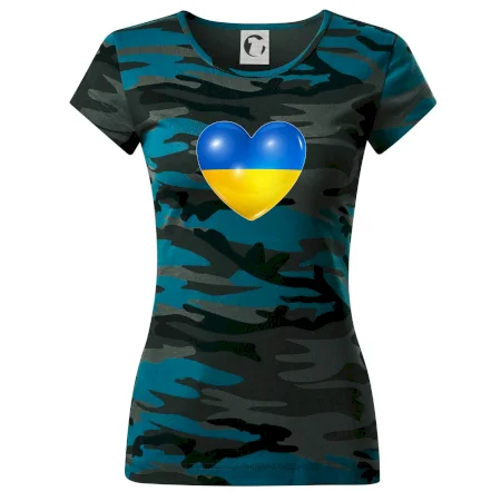Ukrajina srdce vlajka