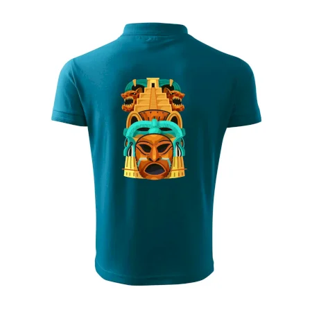 Mayová maska s pyramídou