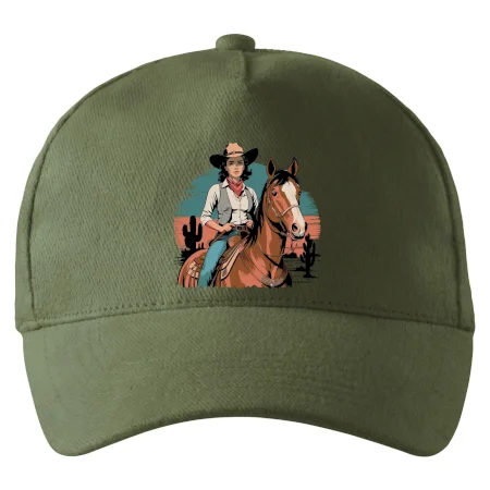 Cowgirl vintage na koni