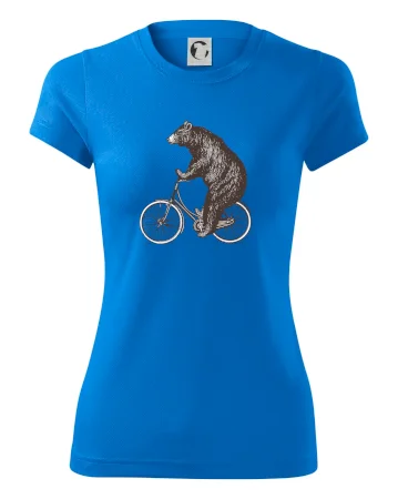 Medveď na bicykli