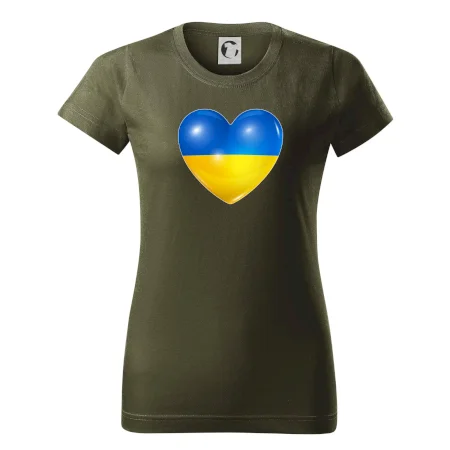 Ukrajina srdce vlajka