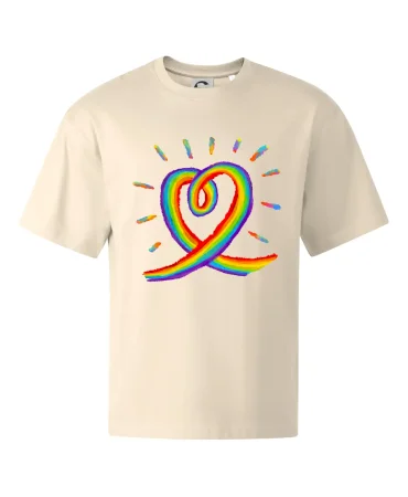 Srdce pride dúha kreslená