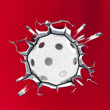 Florbal lopta v triku