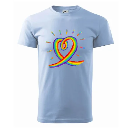Srdce pride dúha kreslená