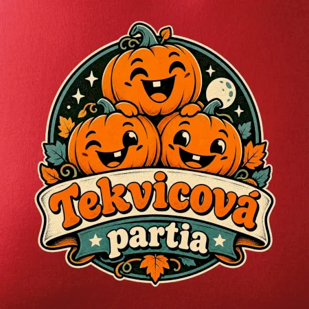 Tekvicová partia - tri veselé tekvice retro