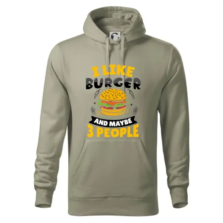 I like burger and maybe 3 people