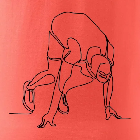 Bežec na štarte jedným ťahom