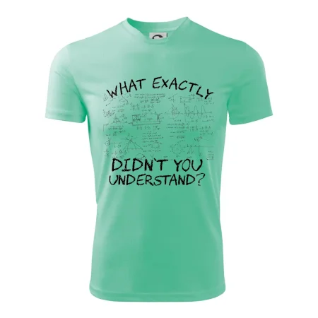 What exactly didn't you understand - physics