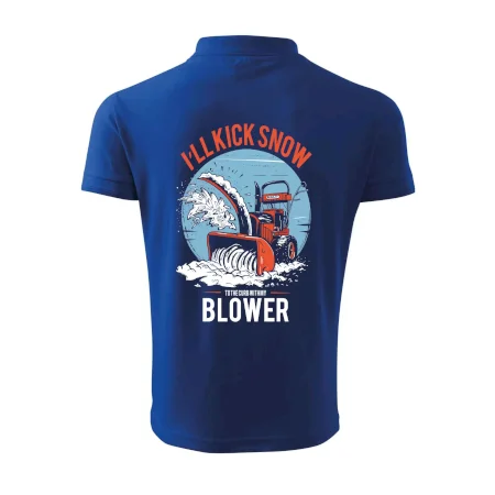 Kick snow blower