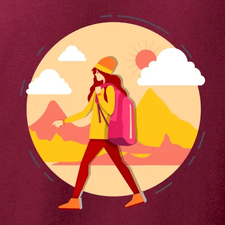 Farebný párový motív na hory