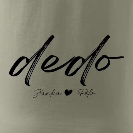 Dedo - tričko menami detí písacie písmo