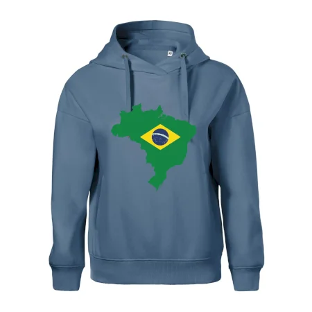 Brazília vlajka v mape