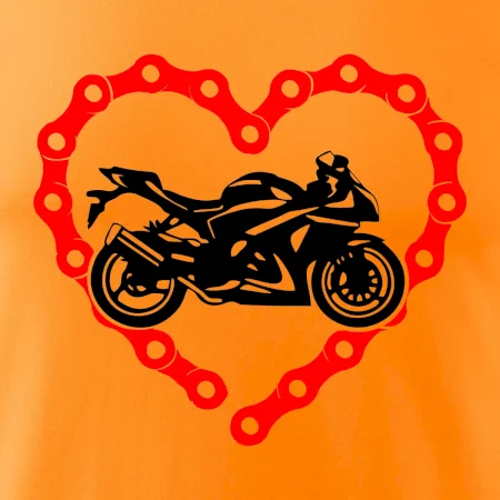 Moto srdce reťaz - cestná