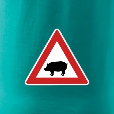 Dopravná značka - Pozor prasa domáca