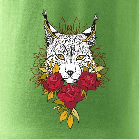 Rys s červenými ružami (Pecka design)