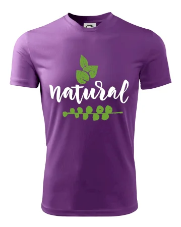 Natural - nápis v listoch