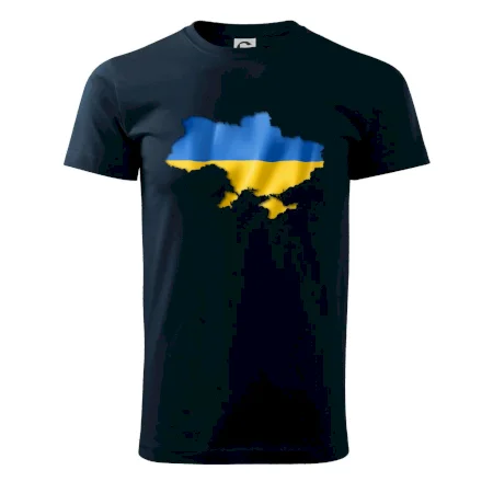 Ukrajina vlajka mapa