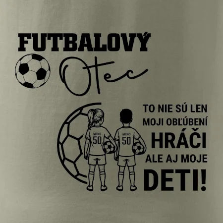 Futbalový otec - syn a dcéra (vaše meno a číslo)