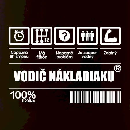 Čiarový kód - Vodič nákladiaku