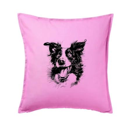 Čiernobiela karikatúra Border kólia