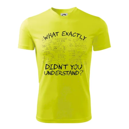 What exactly didn't you understand - physics