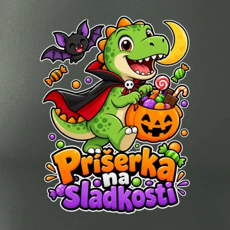 Príšerka na sladkosti - dinosaurus s tekvicou