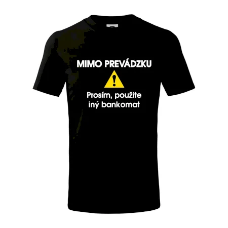 Mimo prevádzku prosím, použite iný bankomat