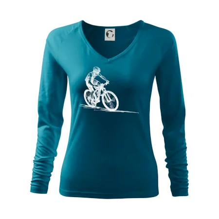 MTB kreslený cyklista