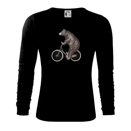 Medveď na bicykli
