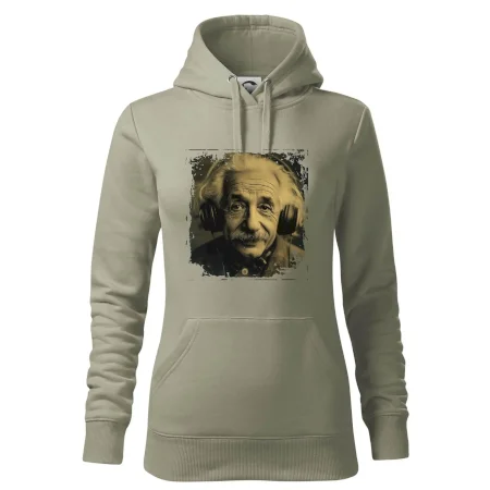 Albert Einstein so slúchadlami