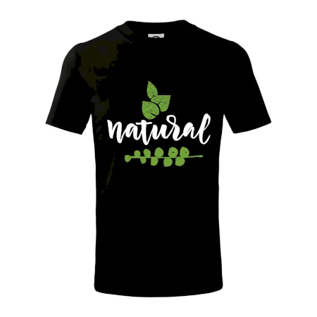 Natural - nápis v listoch