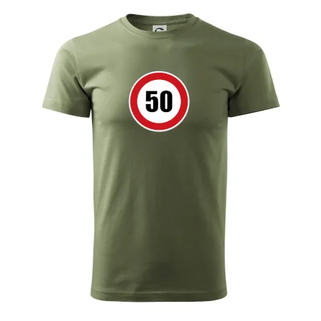 Dopravná značka - obmedzenie rýchlosti 50