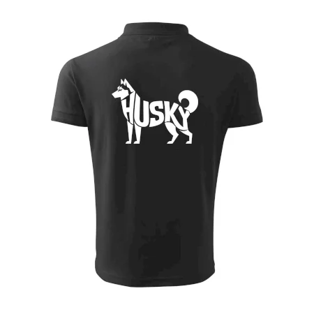 Husky nápis v tele