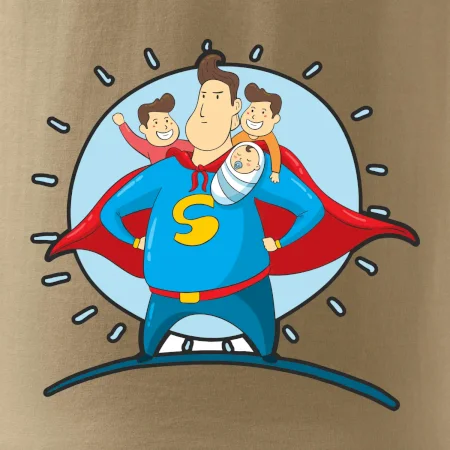 Táta superman - kluk, kluk a dítě