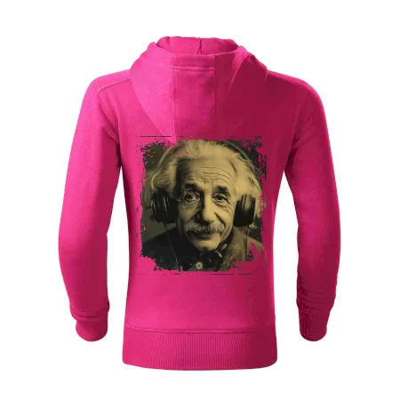 Albert Einstein so slúchadlami