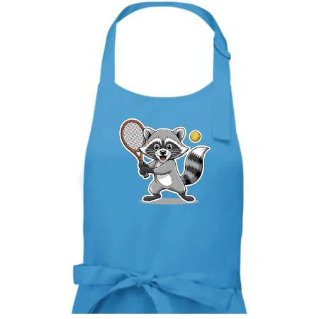 Mýval hrá tenis kreslený
