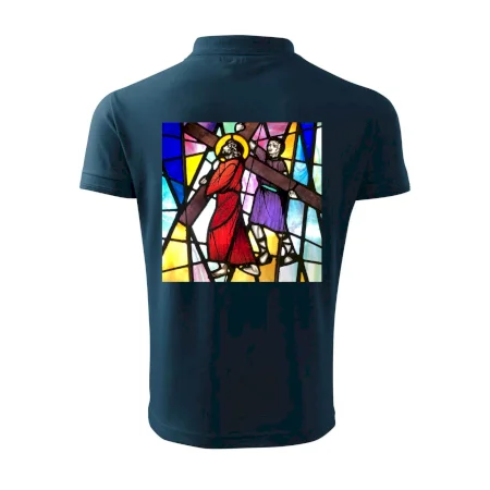 Vitráž - Ježiš a kríž