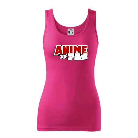 Anime nápis červený