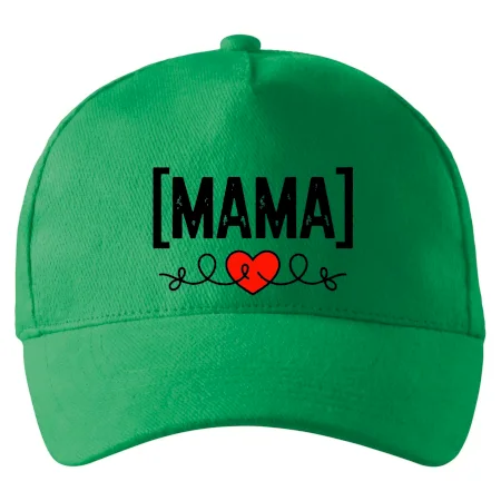 Nápis mama a srdce