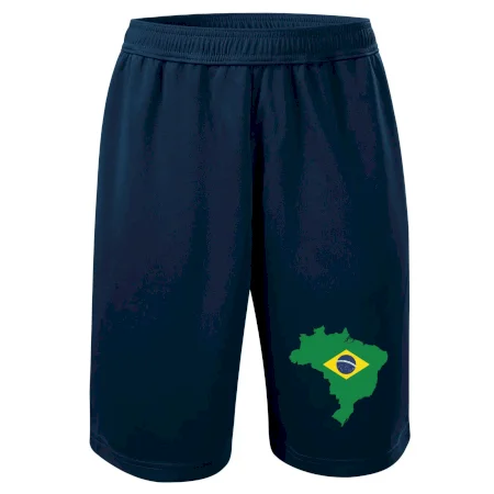 Brazília vlajka v mape