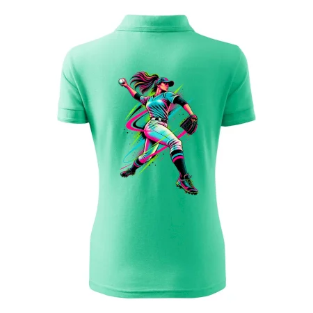 Baseballová nadhazovačka neonový pop art