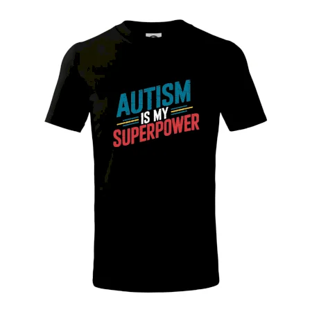 Šikmý nápis Autism is my superpower