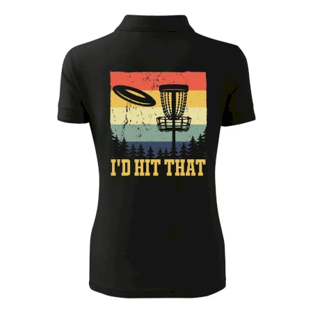 Disc golf player retro vintage