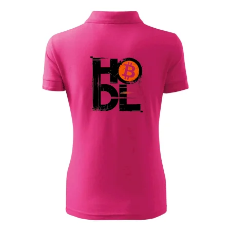 Hodl velký nápis a logo BTC