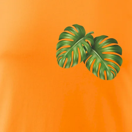 Monstera listy na prsu