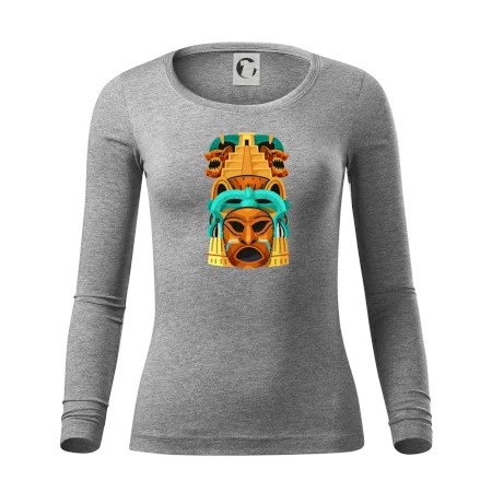 Mayová maska s pyramídou